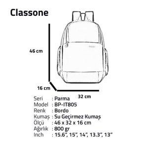 Рюкзак для ноутбука 15,6" Classone BP-IT805 Parma