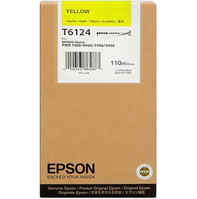 Картридж Epson T6124 желтый C13T612400 3