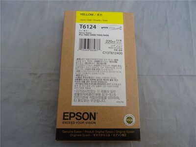 Картридж Epson T6124 желтый C13T612400 5
