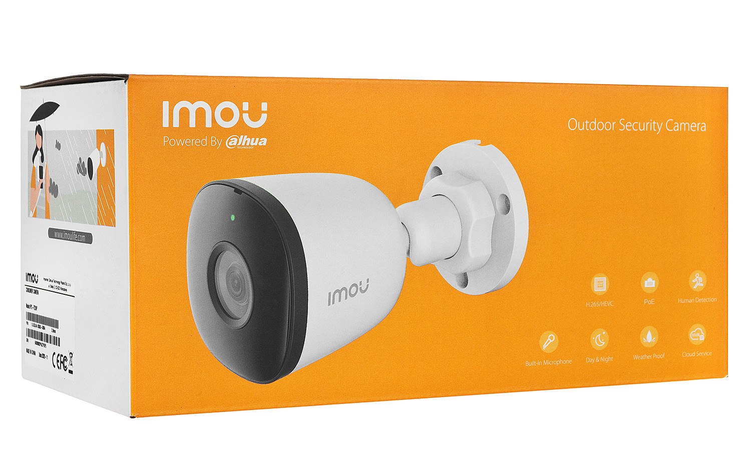 Камера наружная IMOU IPC-F22AP-imou/PAL/10m 2Мp