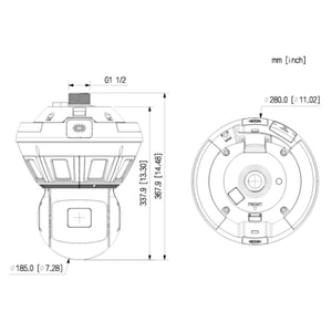 Камера поворотная IP Dahua PTZ DH-PSDW8852SP-A180-D440-DC36V-ATC