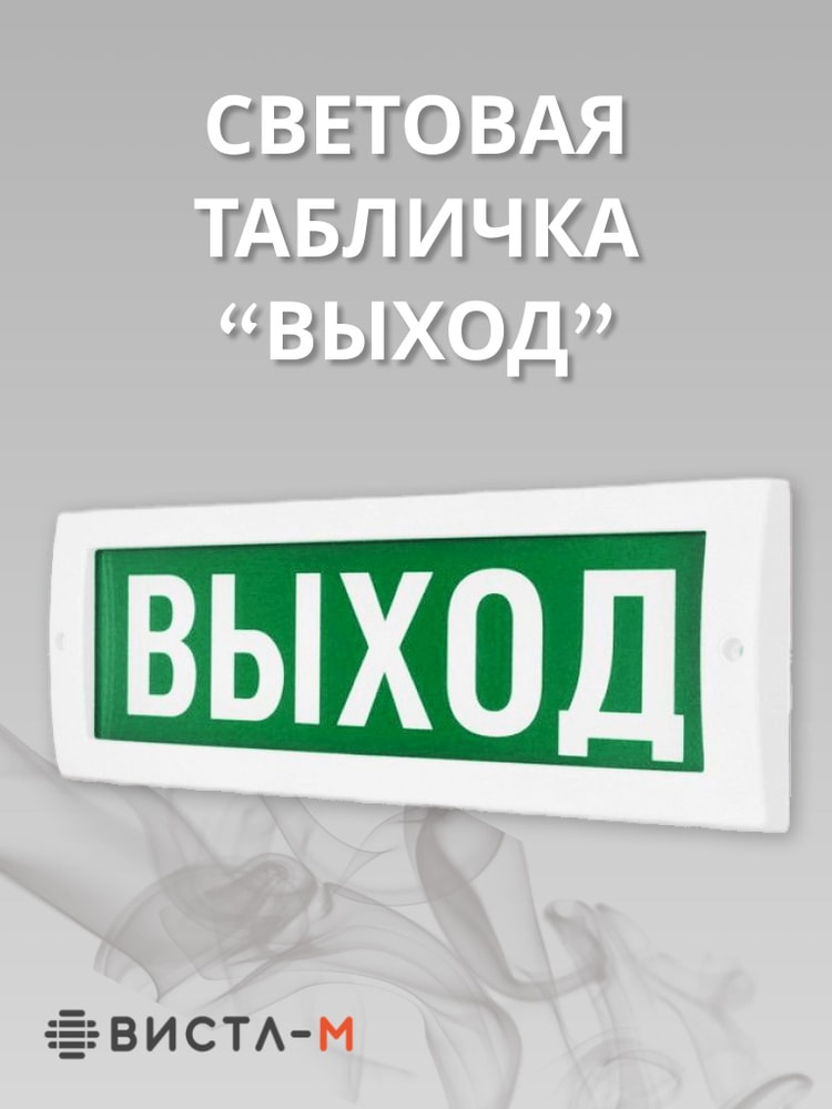 Оповещатель охранно-пожарный табло Молния-12В, Выход 5