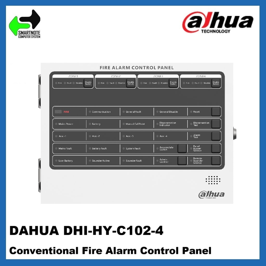 Пульт управления пожарной сигнализацией Dahua DHI-HY-C102-4 4