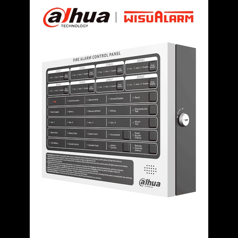 Пульт управления пожарной сигнализацией Dahua DHI-HY-C102-8 4
