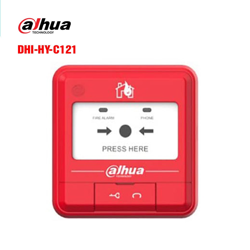 Кнопка аварийного управления газовым пожаротушением ОПС Dahua DHI-HY-1221-CTXF 1