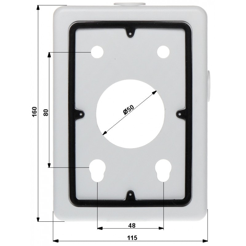 Коробка монтажная Dahua DH-PFA120-SG 3