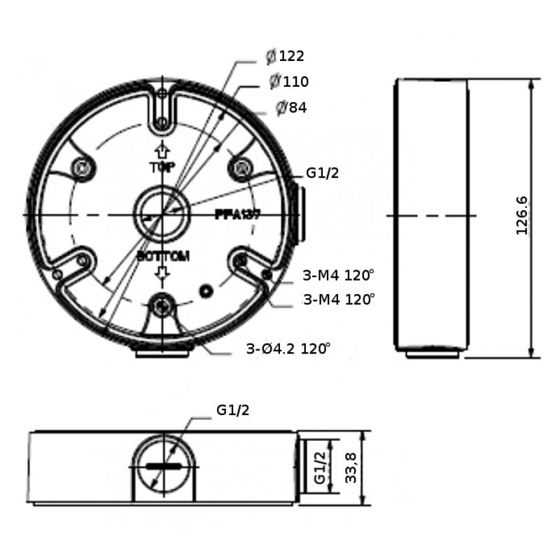 Распределительная коробка Dahua DH-PFA137 2