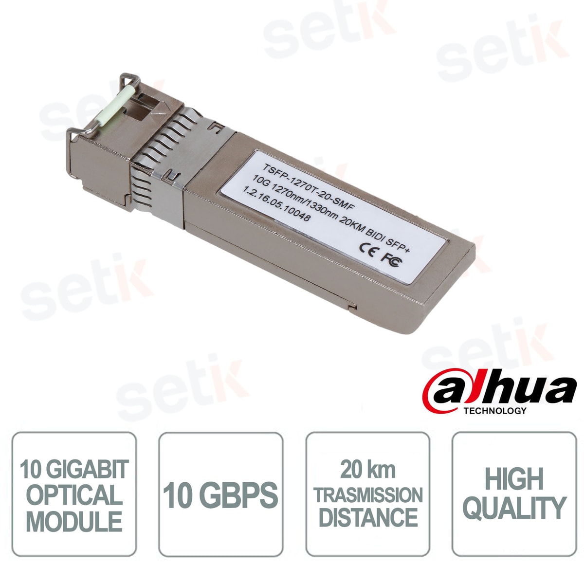 Оптические модули Dahua DH-PFTOTSFP-1270R-20-SMF 1