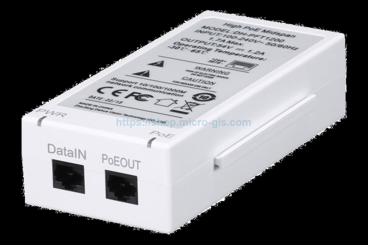 РОЕ инжектор Dahua DH-PFT1200 5