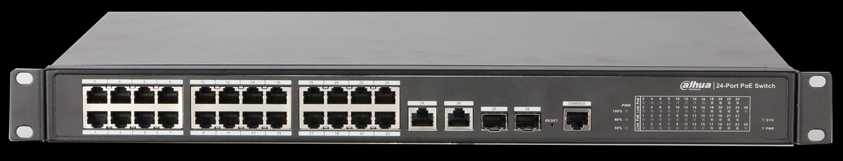 POE коммутатор Dahua DH-PFS4226-24ET-360 3