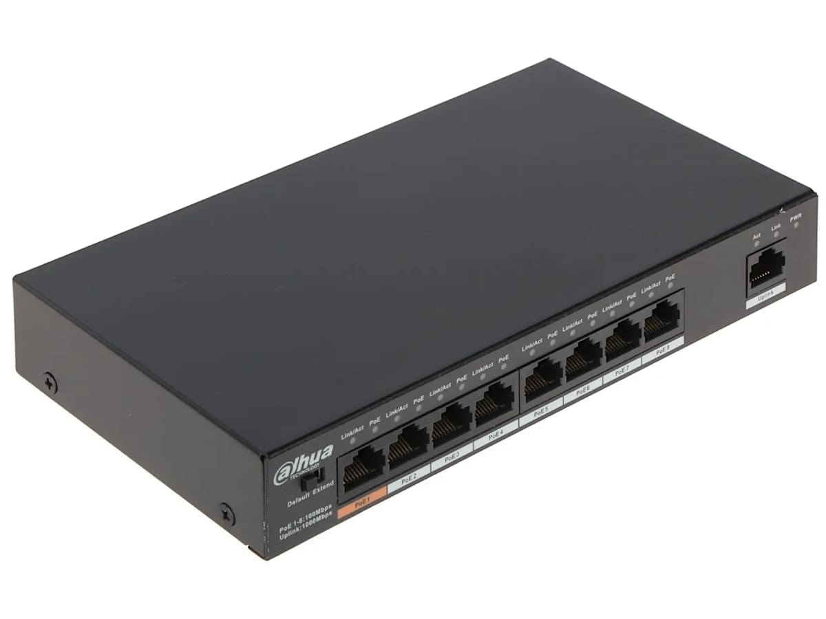 POE коммутатор Dahua DH-PFS3009-8ET1GT-96 4