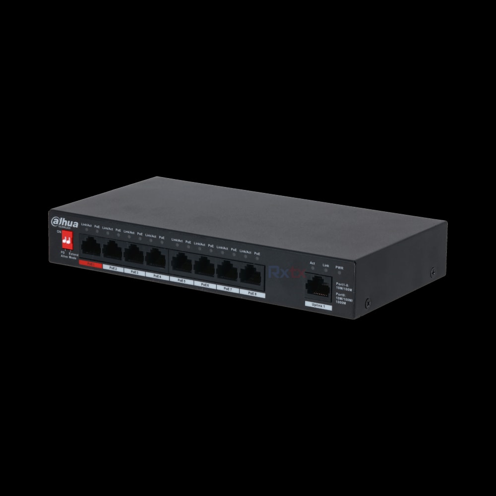 POE коммутатор Dahua DH-PFS3009-8ET1GT-96 5