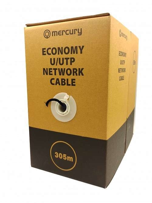 Сетевой кабель UTP CAT5E Mercury (CCA, 20%copper, 0.5mm, 305м) 1
