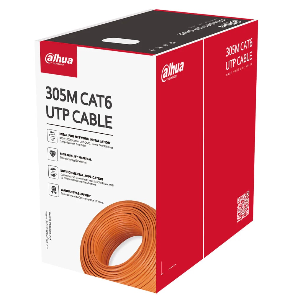 Сетевой кабель Dahua DH-PFM922I-5EUN-C-V2 UTP CAT5 305m 1