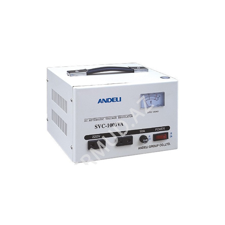 Стабилизатор Andeli SVC-1000VA (вх. 110в х1 - 220в х1) диап.вход.напр 150-250В 5А 700Ватт 4