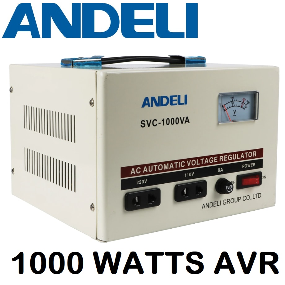 Стабилизатор Andeli SVC-1000VA (вх. 110в х1 - 220в х1) диап.вход.напр 150-250В 5А 700Ватт 5