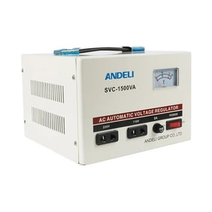 Стабилизатор Andeli SVC-1500VA (вх. 110в х1 - 220в х1) диап.вход.напр 150-250В 8А 1050Ватт