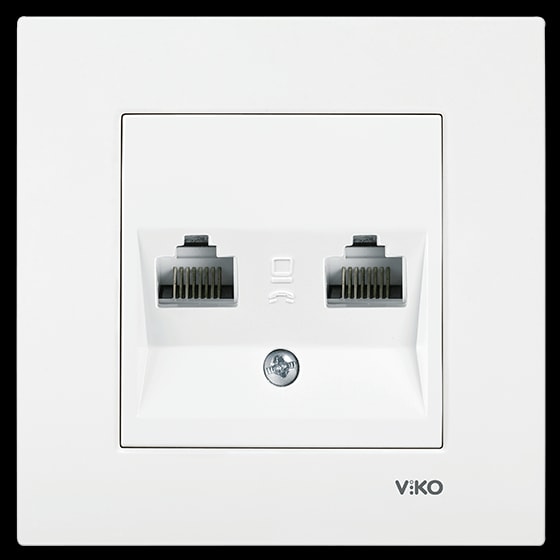 Сетевая розетка VIKO RJ45-2 розетка 1