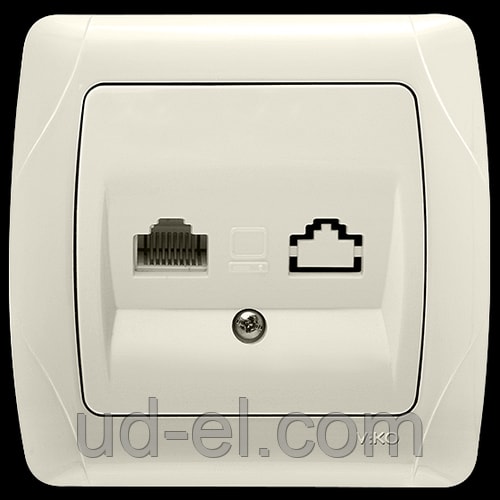 Сетевая розетка VIKO RJ45-2 розетка 4