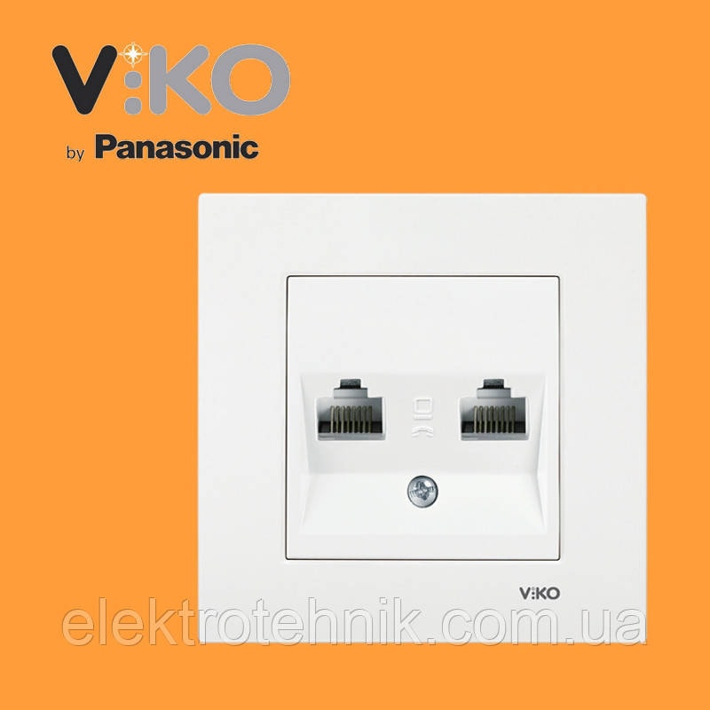 Сетевая розетка VIKO RJ45-2 розетка 5