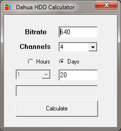 Калькулятор Dahua 1