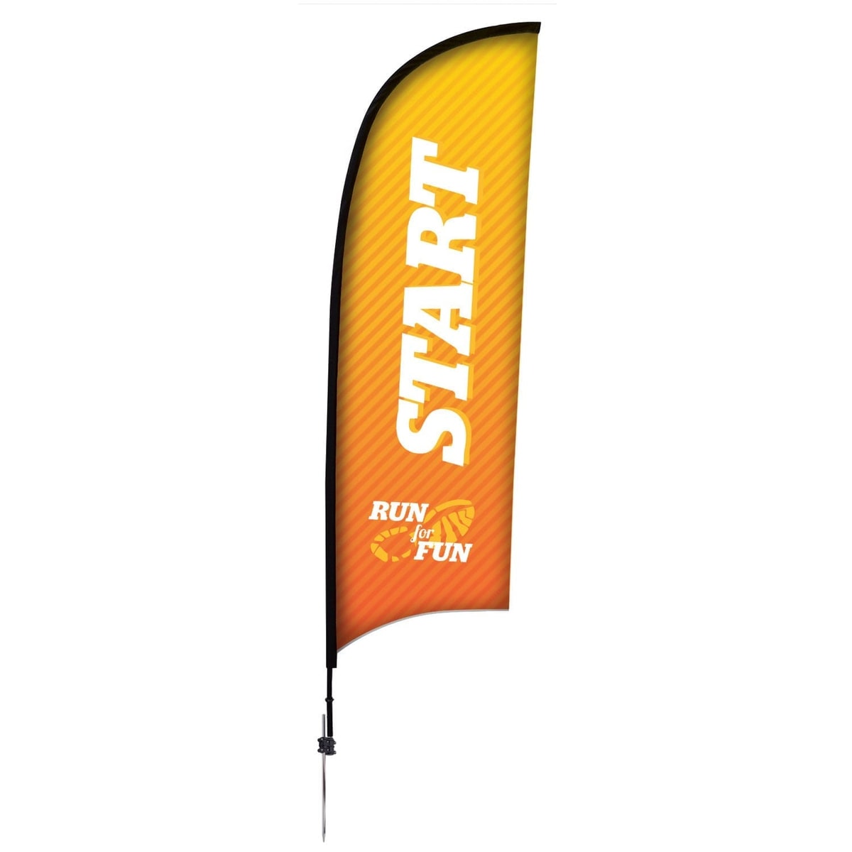 Рекламный флаг 2.5m Razor sail 2