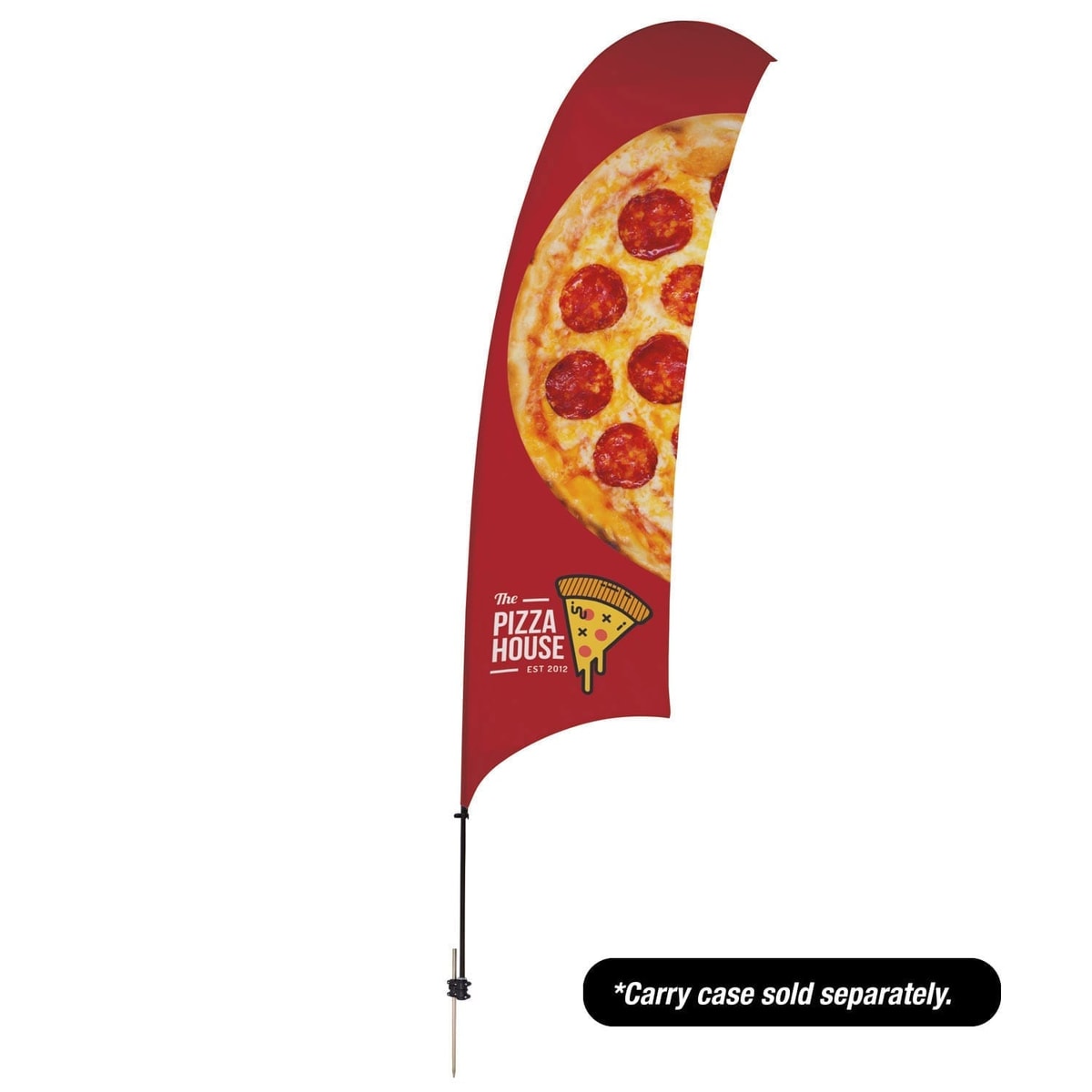 Рекламный флаг 2.5m Razor sail 4