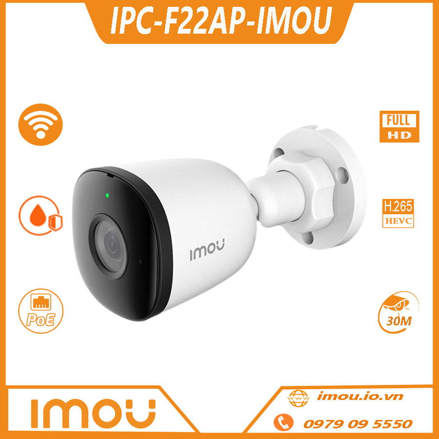 Камера наружная IMOU IPC-F22AP-imou/PAL/10m 2Мp