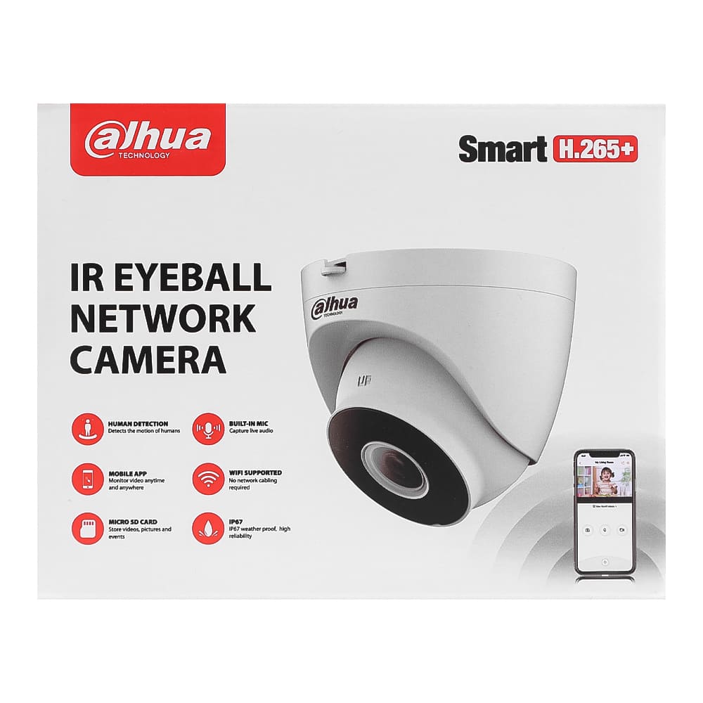 Wi-Fi камера внутренняя Dahua DH-IPC-HDW1230DT-SAW