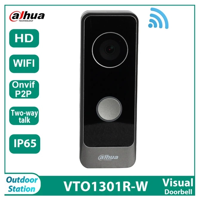 Wi-Fi Вызывная панель Dahua DHI-VTO1301R-W
