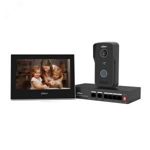 Комплект IP Видеодомофон Dahua DHI-KTP03/DHI-VTO2111D-P-S3/DHI-VTH2621G-P
