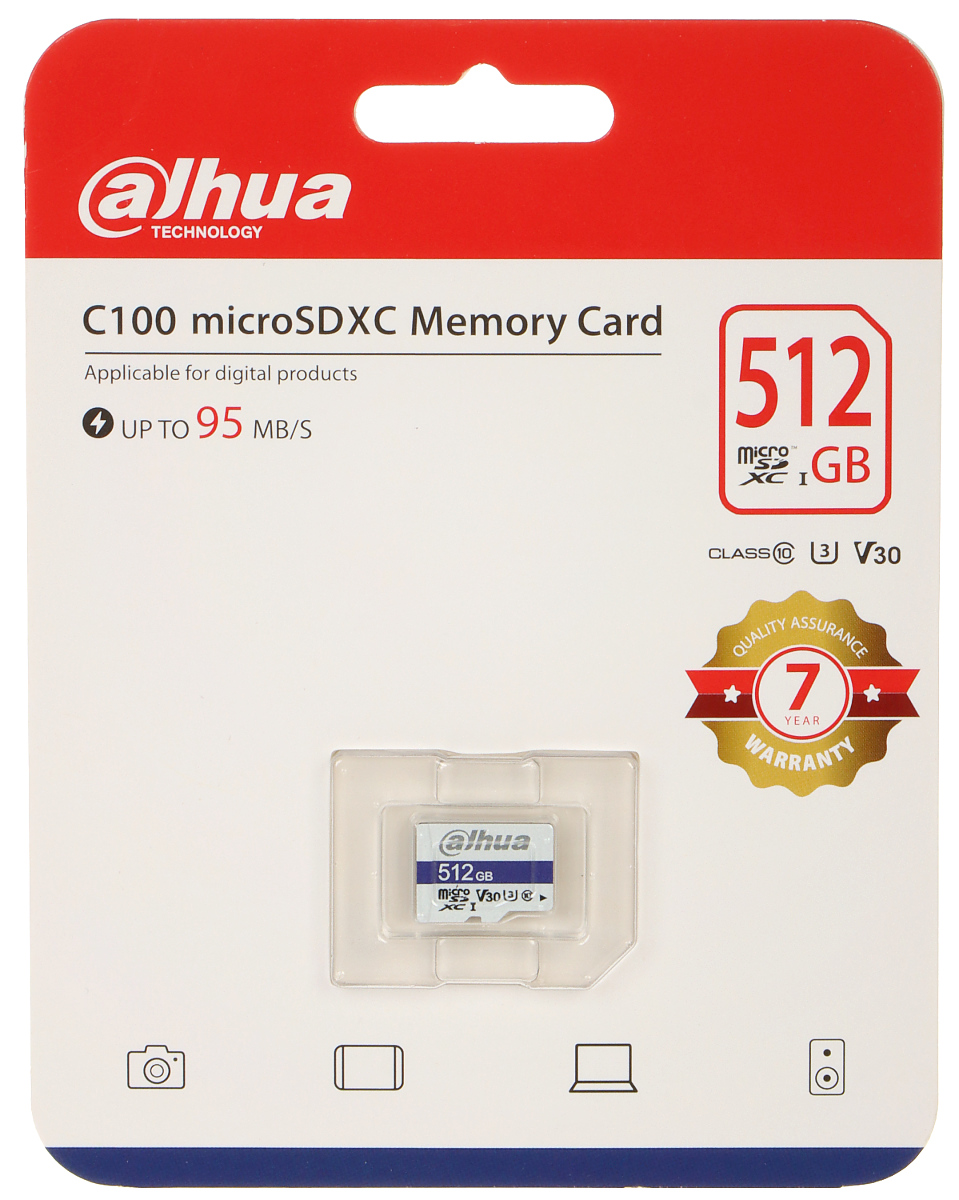 Карта памяти Dahua DHI-TF-C100/512GB