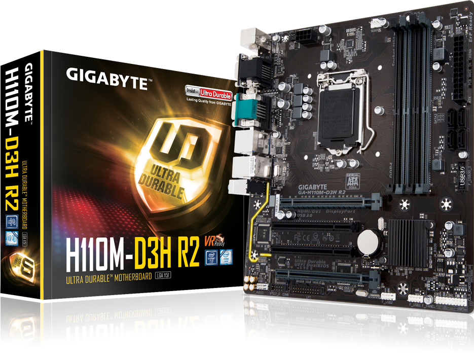Материнская плата GIGABYTE GA-H110M-D3H R2 rev1.0 LGA1151 ATX 4DDR4 Материнская плата GIGABYTE GA-H110M-D3H R2 rev1.0 LGA1151 ATX 4DDR4