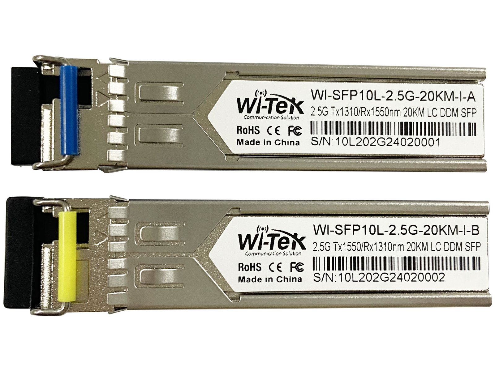 Промышленный SFP Wi-Tek WI-SFP10L-2.5G-20KM-I Промышленный SFP Wi-Tek WI-SFP10L-2.5G-20KM-I