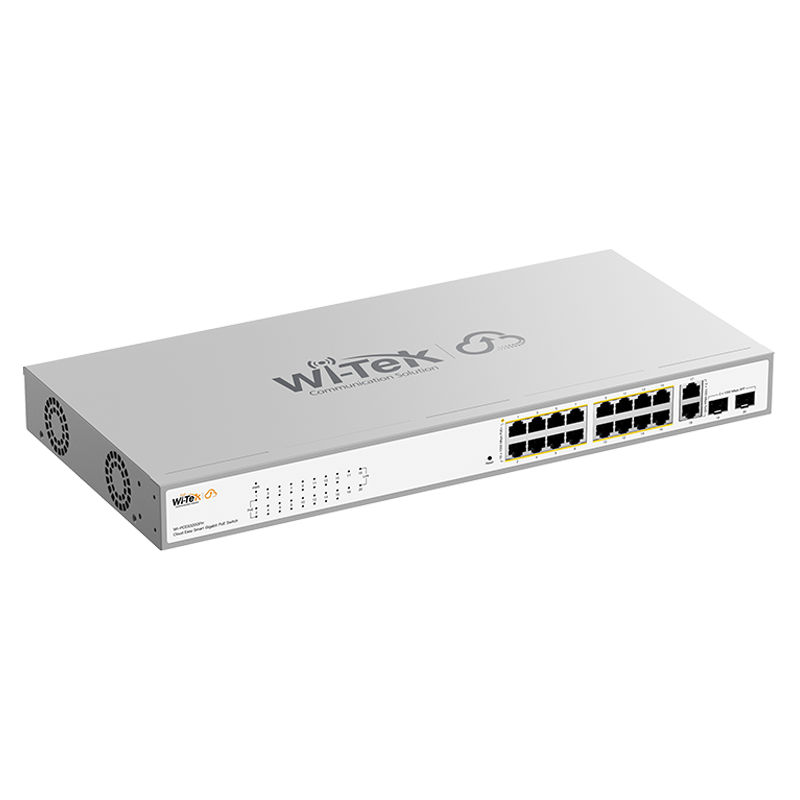 Коммутатор PoE Wi-Tek WI-PCES320GFH 16GE+2GE+2SFP 1Gbps Коммутатор PoE Wi-Tek WI-PCES320GFH 16GE+2GE+2SFP 1Gbps