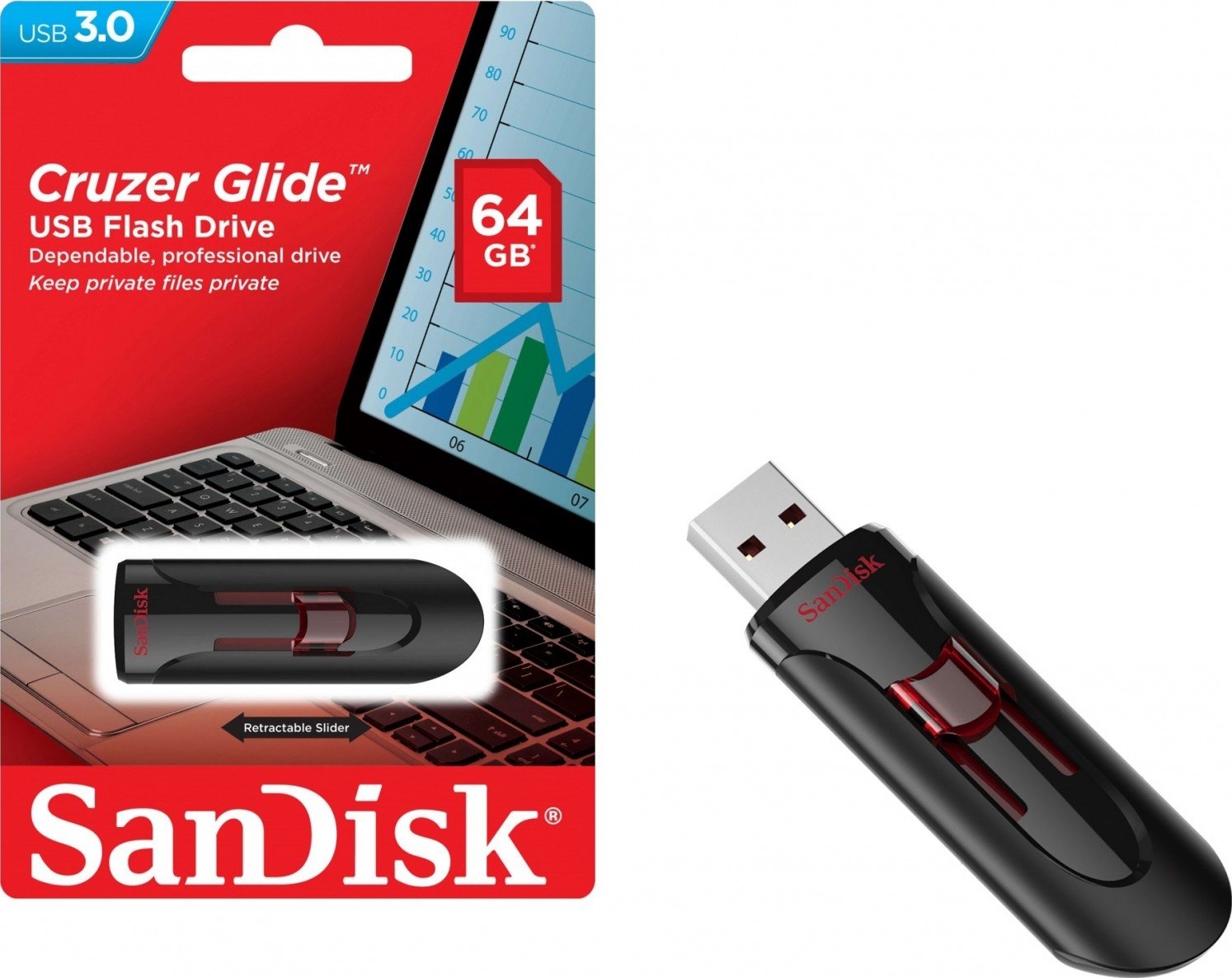 Флеш карта 64GB USB 3.0 Sandisk Cruzer Glide 64GB Флеш карта 64GB USB 3.0 Sandisk Cruzer Glide 64GB