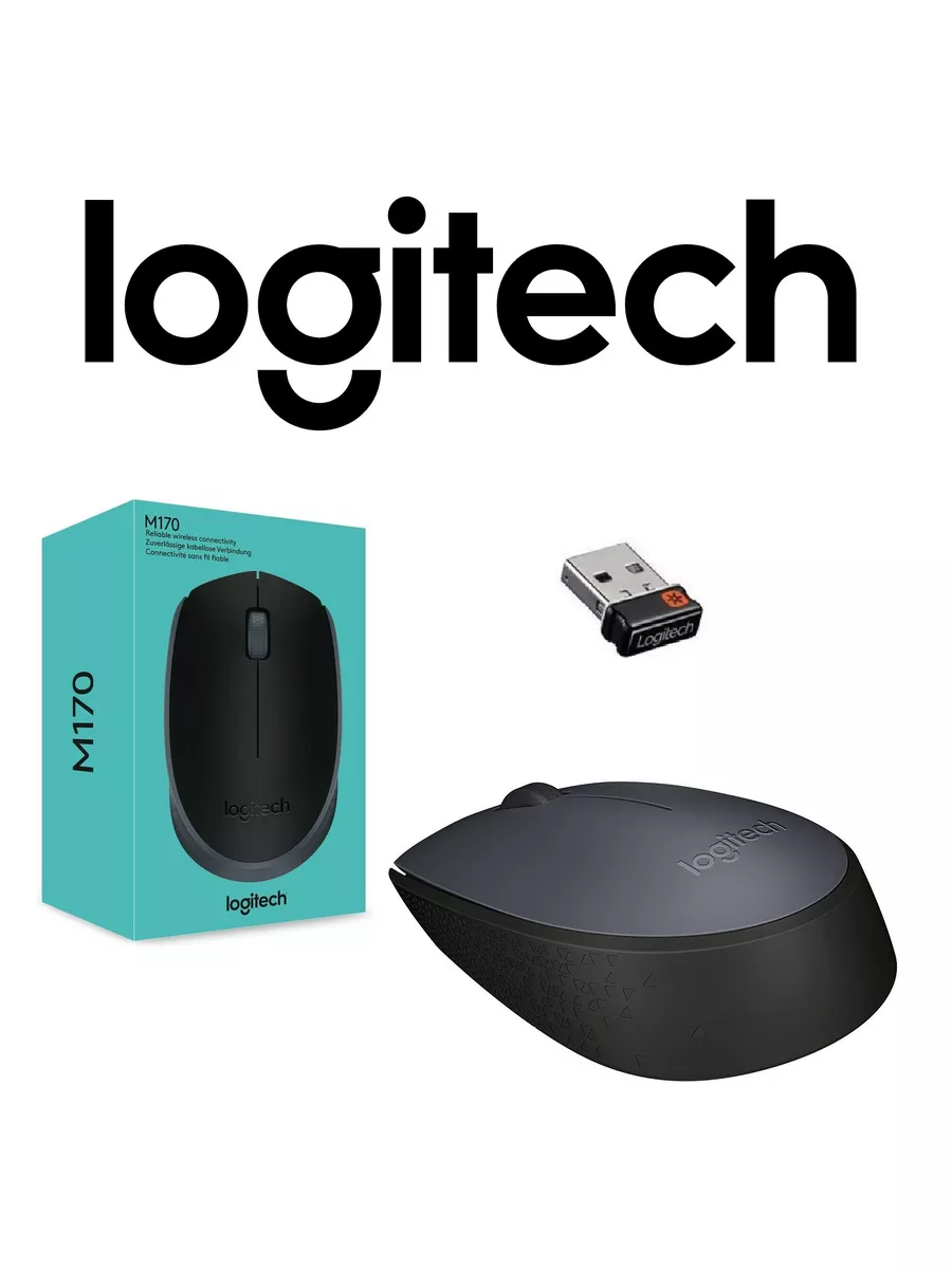 Мышь беспроводная Logitech Wireless Mouse M170 Black Мышь беспроводная Logitech Wireless Mouse M170 Black