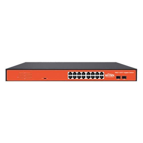 Коммутатор Wi-Tek WI-SG116F V2 16GE+2SFP Коммутатор Wi-Tek WI-SG116F V2 16GE+2SFP