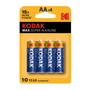 Батарейка-пальчиковая Kodak Max AAx4 1.5V Батарейка-пальчиковая Kodak Max AAx4 1.5V