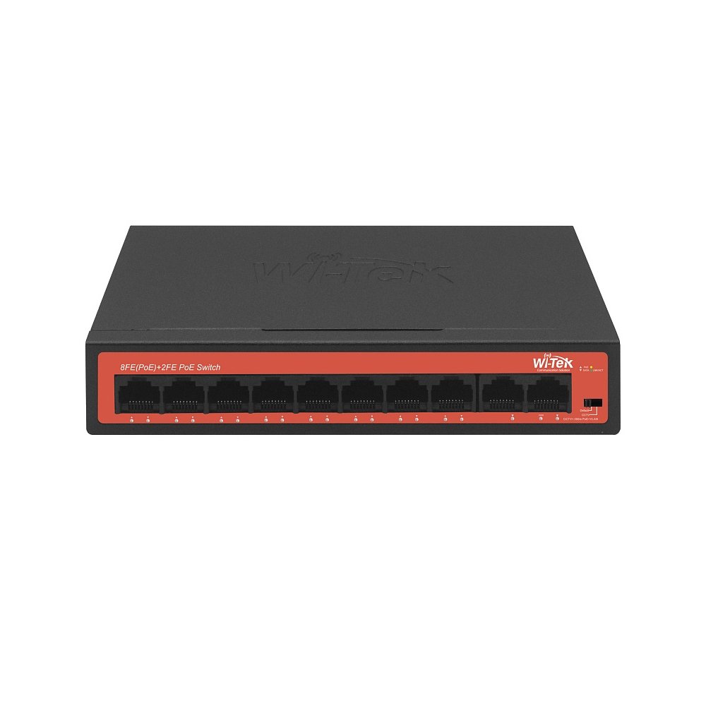 Коммутатор PoE Wi-Tek WI-PS210H V3 8FE+2FE Коммутатор PoE Wi-Tek WI-PS210H V3 8FE+2FE