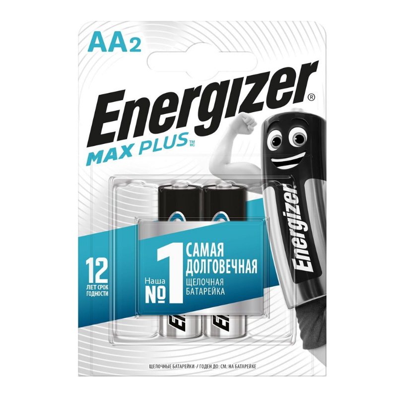 Батарейка-пальчиковая Energizer Max Plus AA BP2 Батарейка-пальчиковая Energizer Max Plus AA BP2