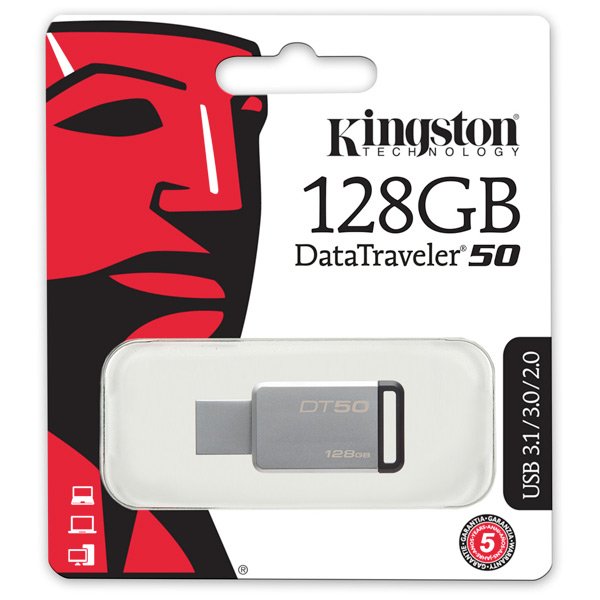 Флеш карта 128GB USB 3.0 Kingston DT50/128GB Флеш карта 128GB USB 3.0 Kingston DT50/128GB