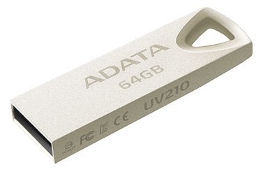 Флеш карта 64GB USB 2.0 ADATA UV210 Metal Silver Флеш карта 64GB USB 2.0 ADATA UV210 Metal Silver