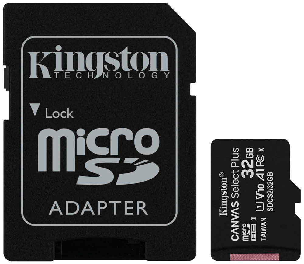 Карта памяти 32GB MicroSD CLASS10 Kingston Select Plus C10,UHS-I Карта памяти 32GB MicroSD CLASS10 Kingston Select Plus C10,UHS-I