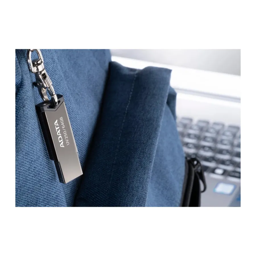 Флеш карта 64GB USB 2.0 ADATA UV250 Metal Silver Classic — фото 3