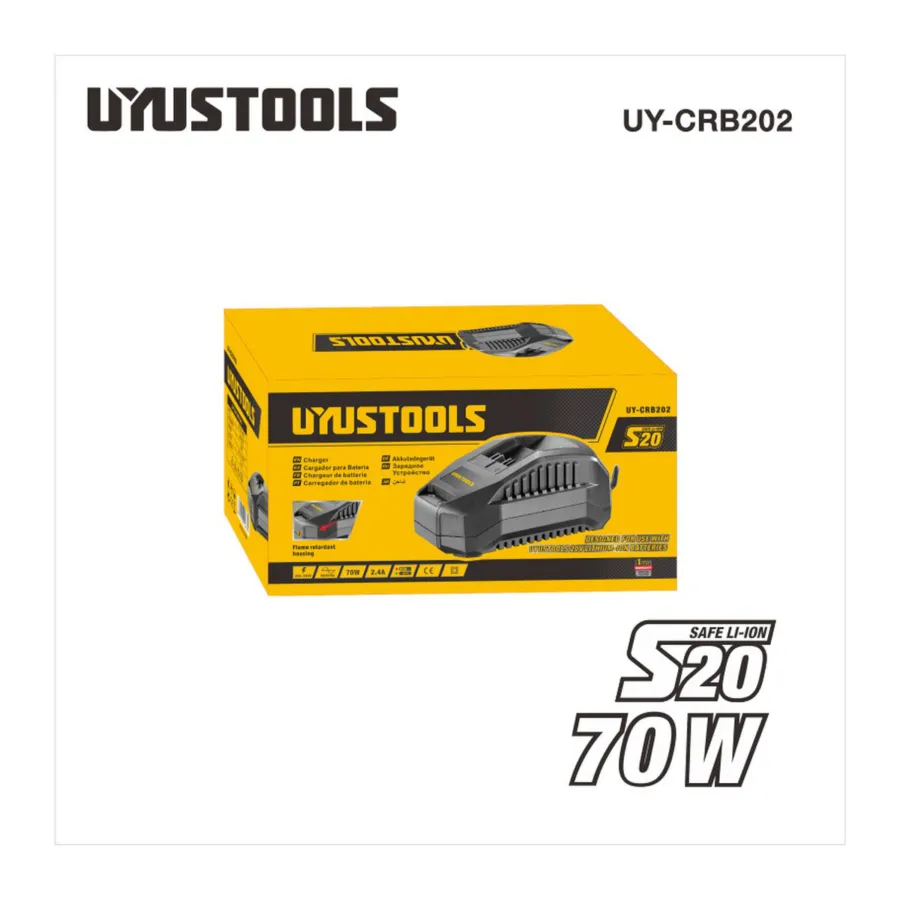 Зарядное устройство 20 В, 2 А UYUSTOOLS UY-CRB2021C — фото 2