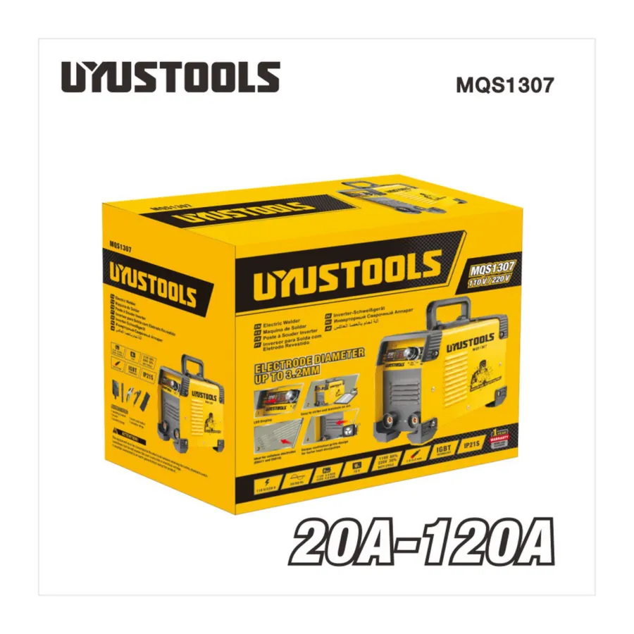 Сварочный инвертор MMA UYUSTOOLS MQS130 — фото 2