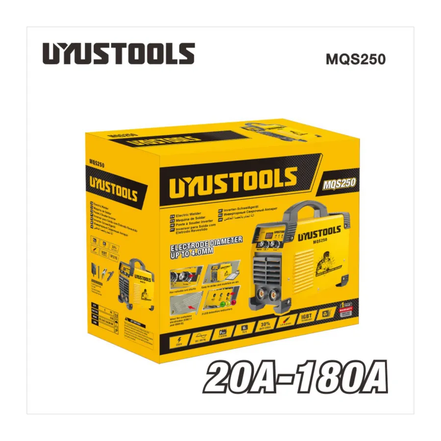 Сварочный инвертор MMA UYUSTOOLS MQS250 — фото 2