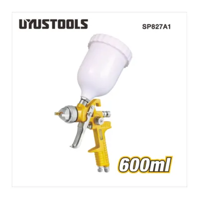 Краскопульт пневматический, бачок 600 мл UYUSTOOLS SP827A1-M