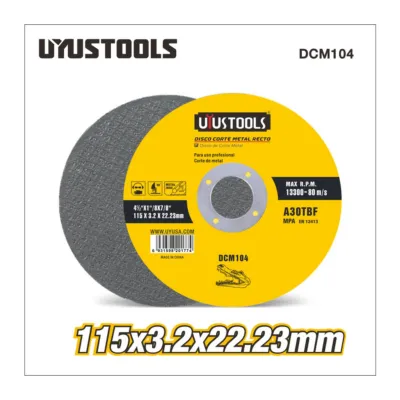 Диск отрезной по металлу 115 × 3,2 мм UYUSTOOLS DCM104